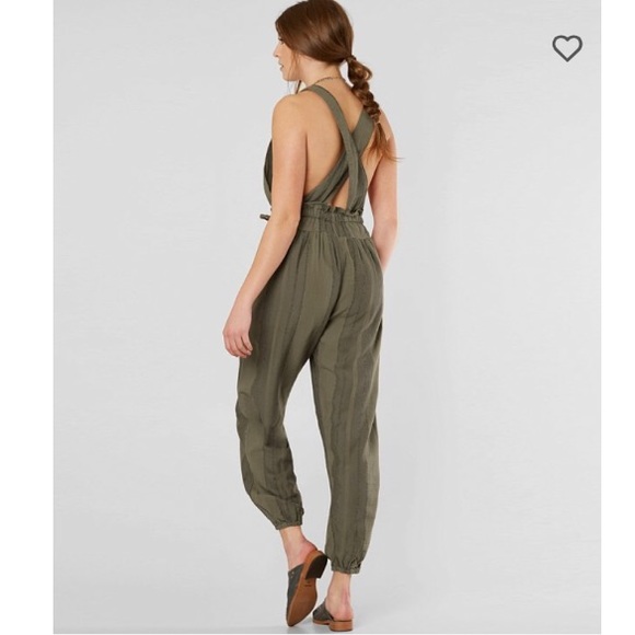 Free People Criss Cross One Piece Jumpsuit - Picture 6 of 8